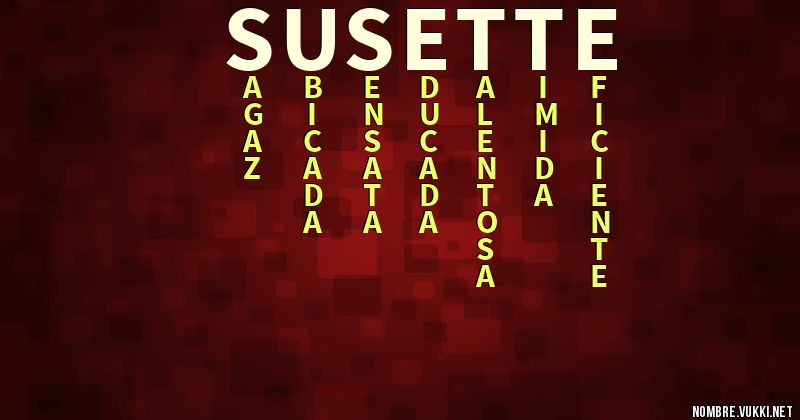 Acróstico susette