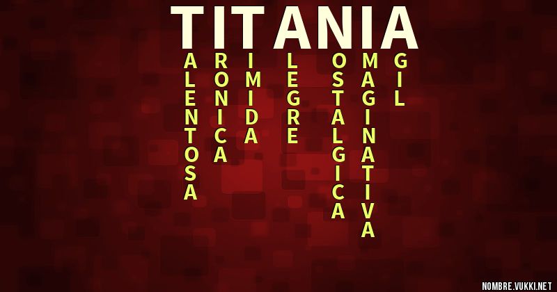Acróstico titania