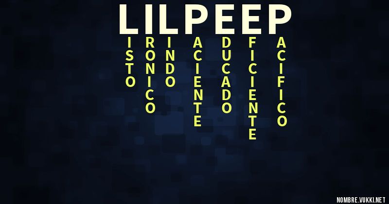 Acróstico lil peep