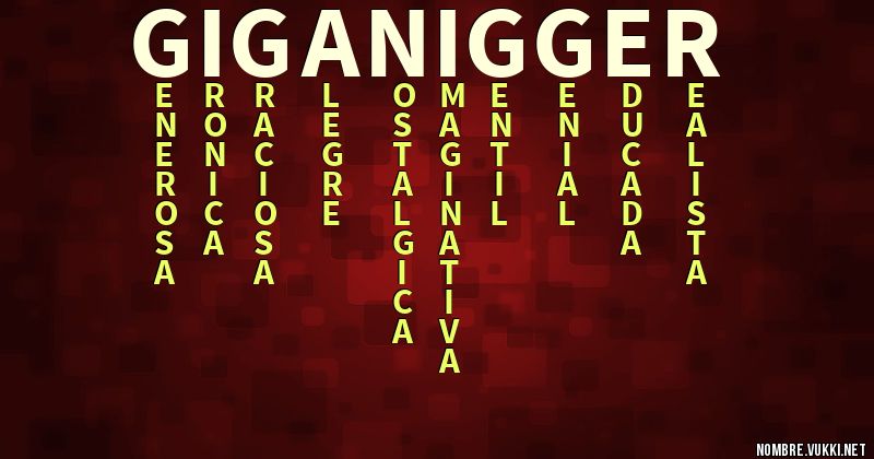 Acróstico giganigger