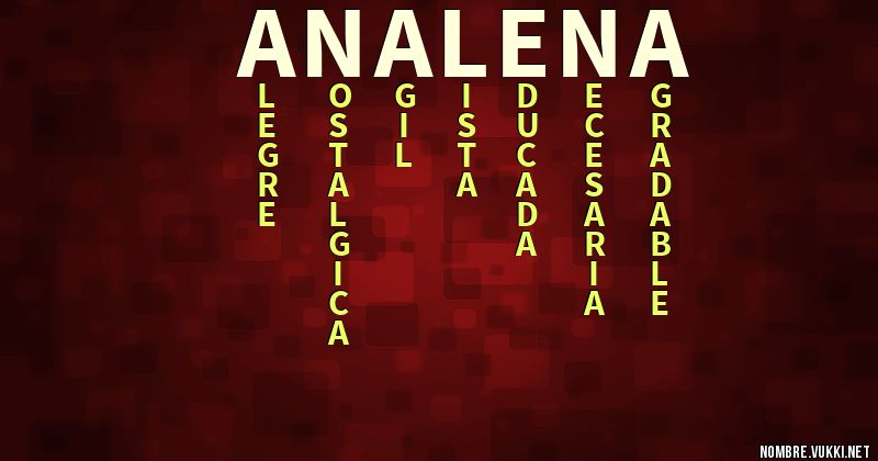 Acróstico analena