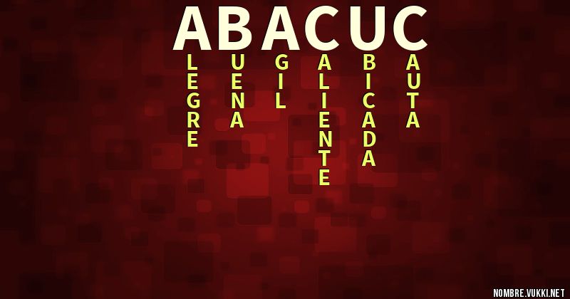 Acróstico abacuc