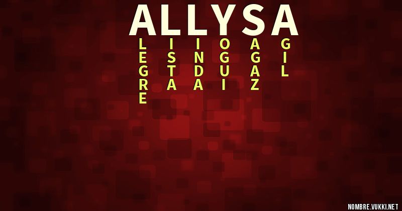 Acróstico allysa