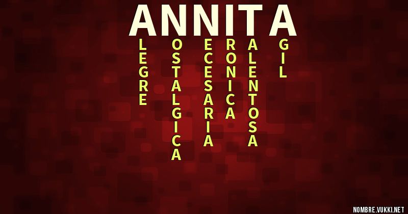 Acróstico annita