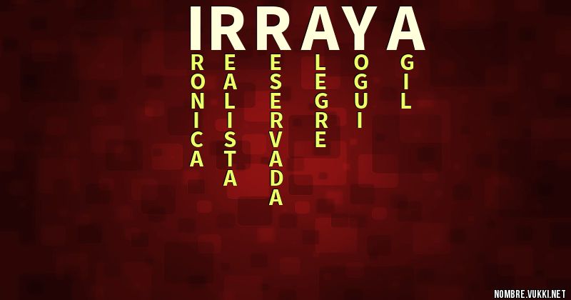 Acróstico irraya