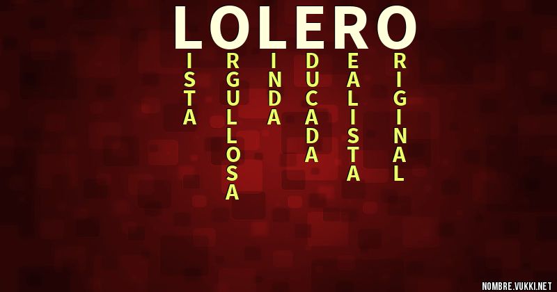 Acróstico lolero