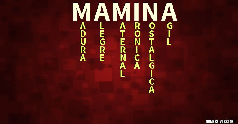 Acróstico mamina