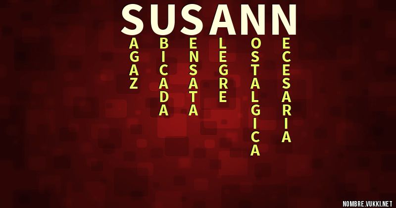 Acróstico susann