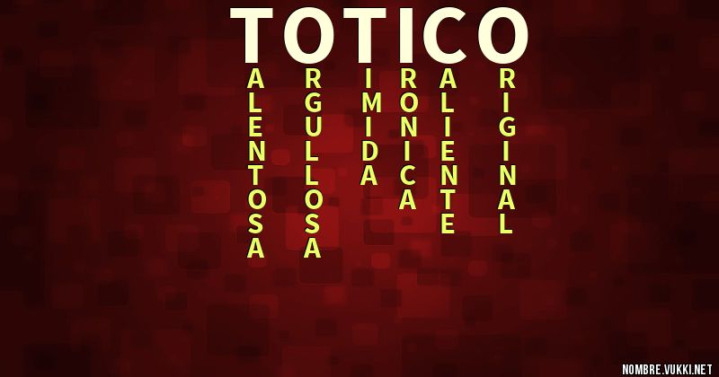 Acróstico totico