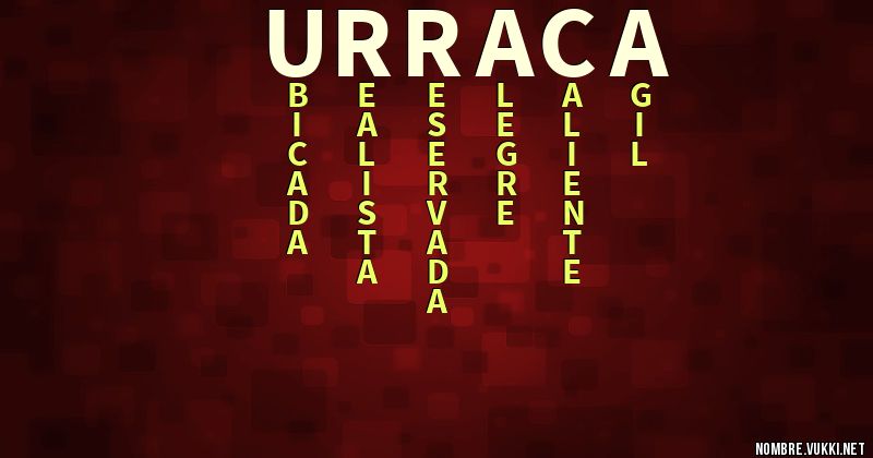 Acróstico urraca