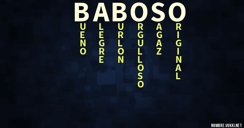 Acróstico baboso