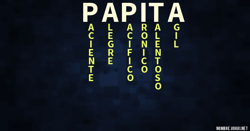 Acróstico papita