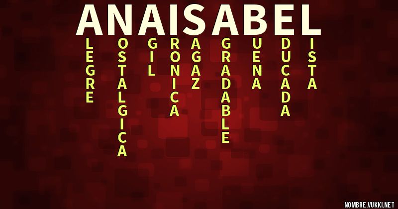 Acróstico anaisabel