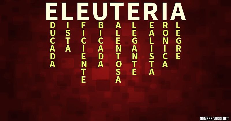 Acróstico eleuteria