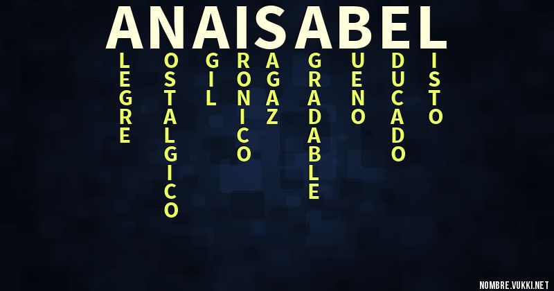 Acróstico ana isabel