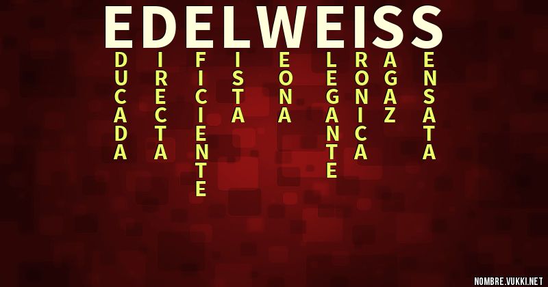 Acróstico edelweiss