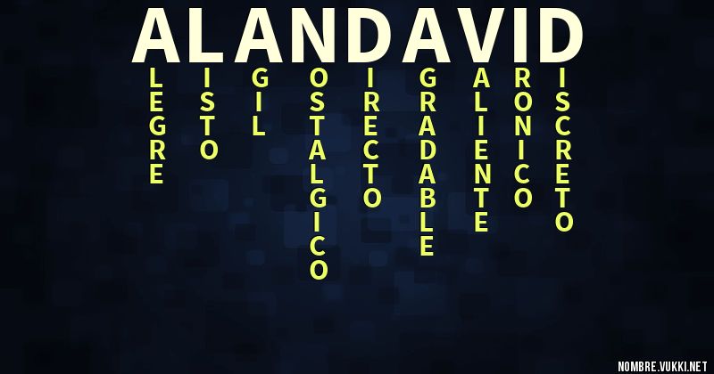 Acróstico alan david