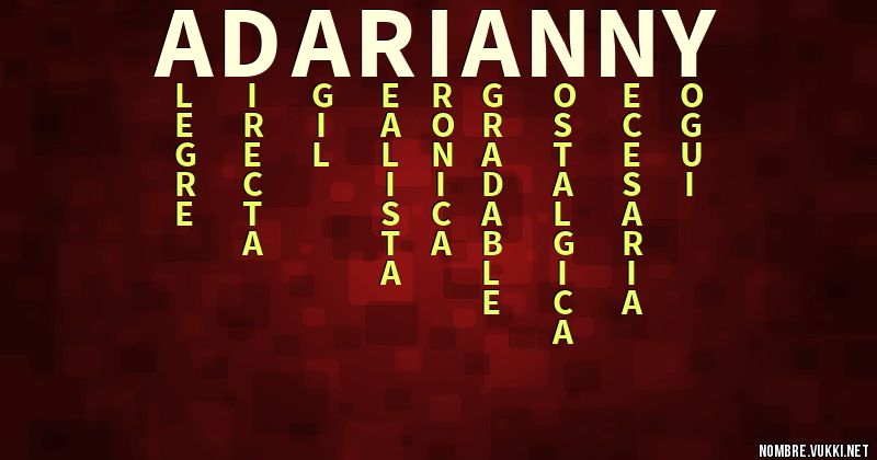 Acróstico adarianny