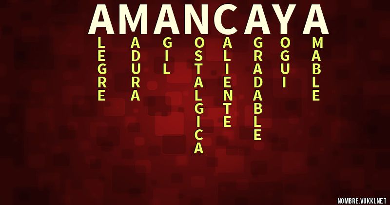 Acróstico amancaya
