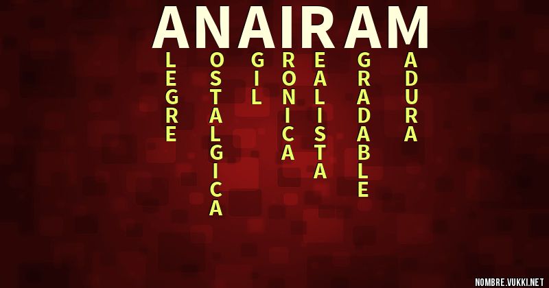 Acróstico anairam