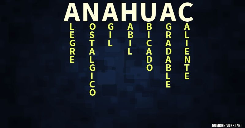 Acróstico anahuac