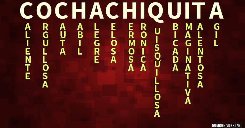 Acróstico cocha chiquita