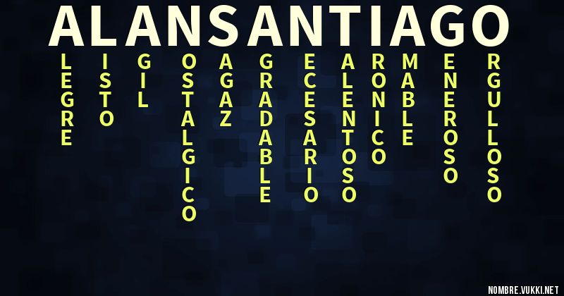 Acróstico alan santiago