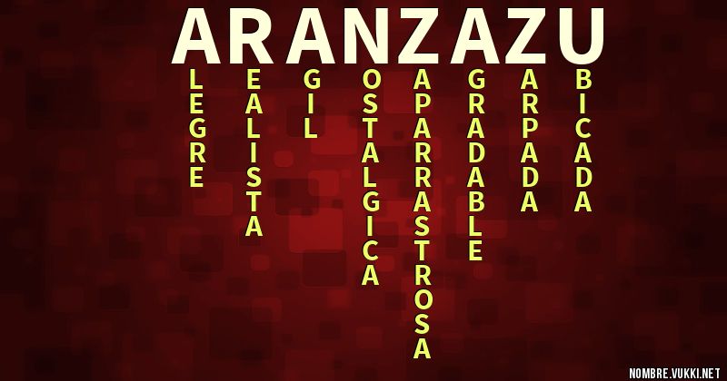 Acróstico aranzazu