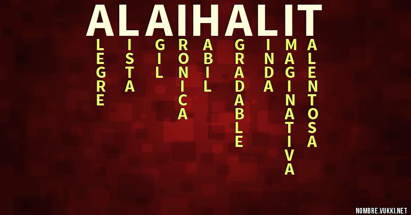 Acróstico alai halit