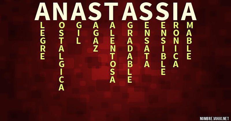 Acróstico anastassia