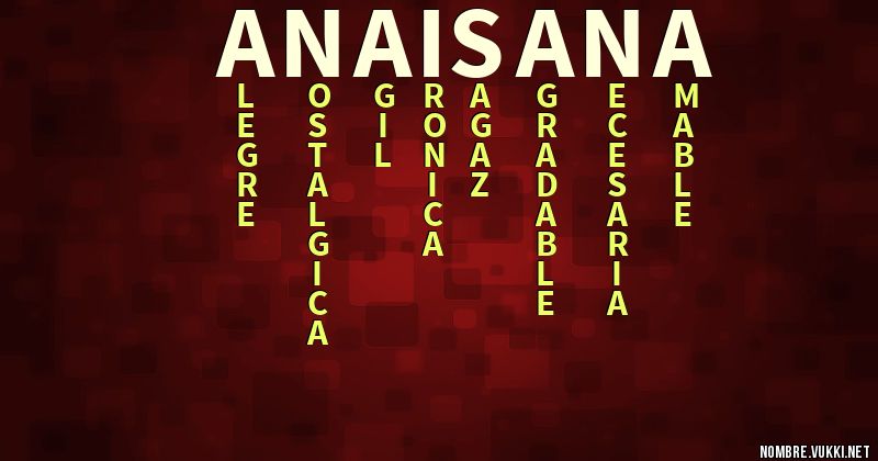 Acróstico anais ana