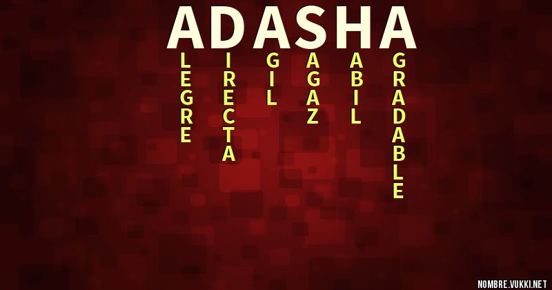 Acróstico adasha