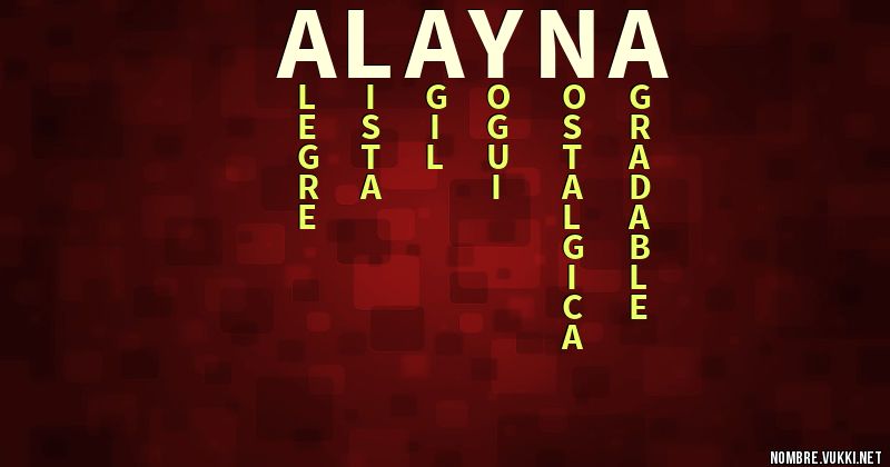 Acróstico alayna