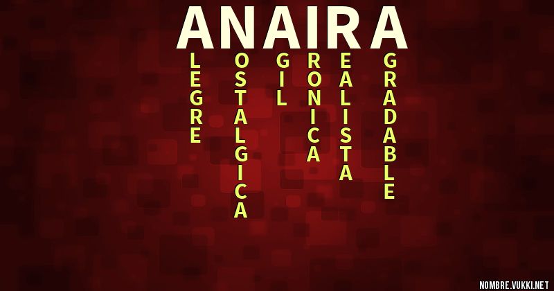 Acróstico anaira