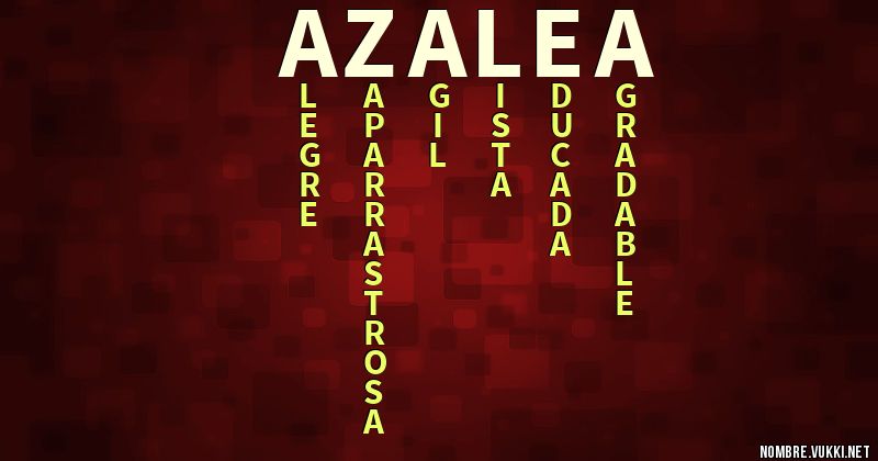 Acróstico azalea