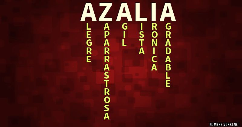 Acróstico azalia