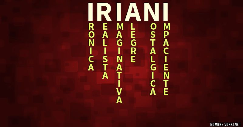 Acróstico iriani