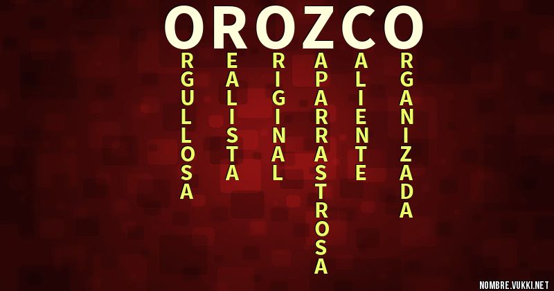 Acróstico orozco