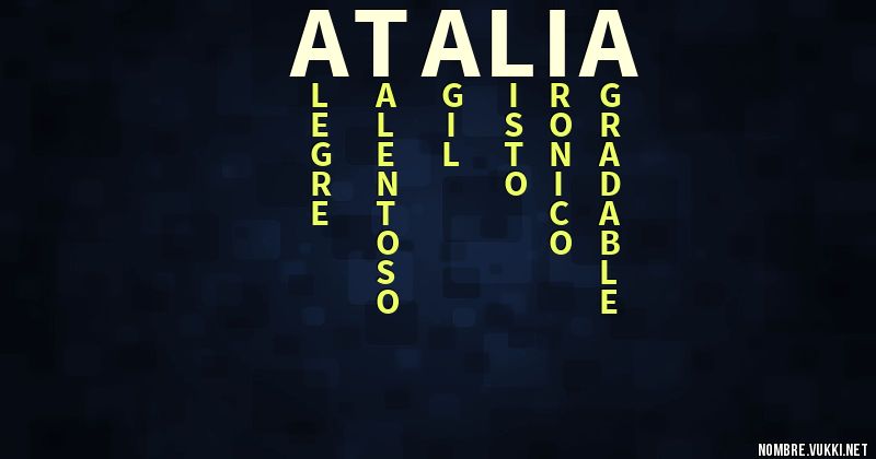 Acróstico atalia