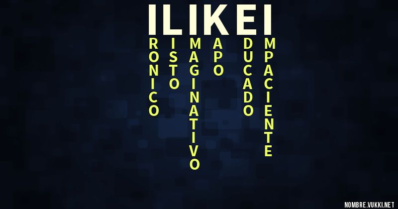 Acróstico ilikei