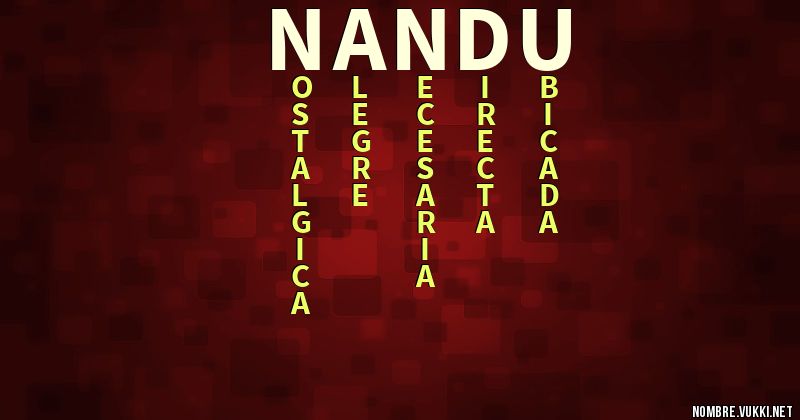 Acróstico Ñandu