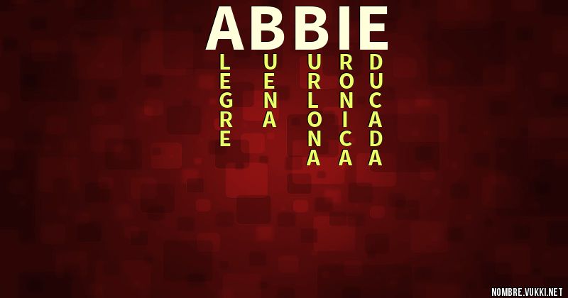 Acróstico abbie