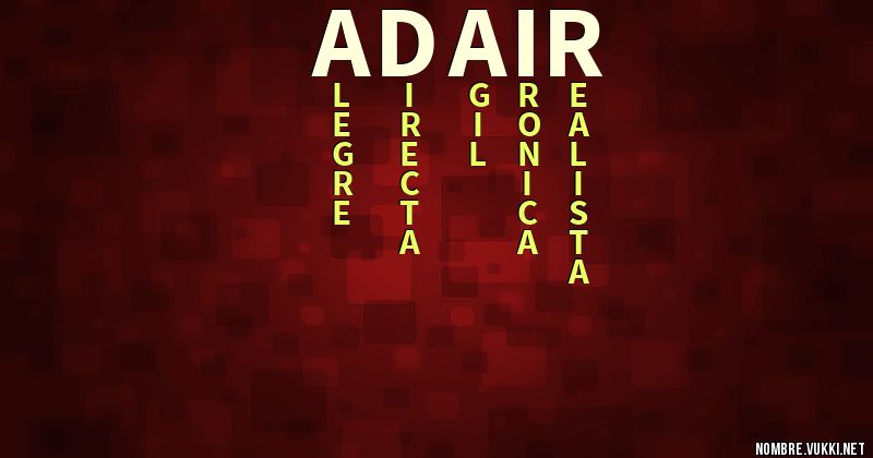 Acróstico adair