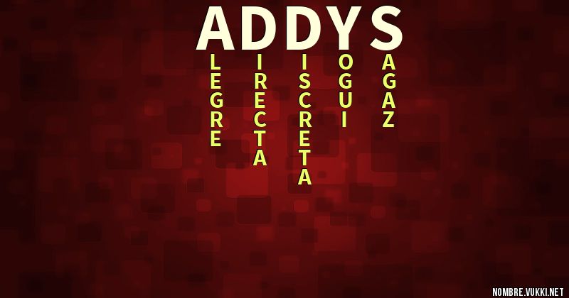 Acróstico addys
