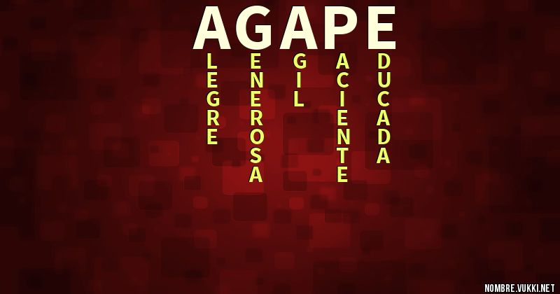 Acróstico agape