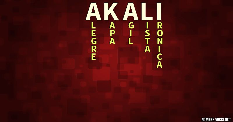 Acróstico akali