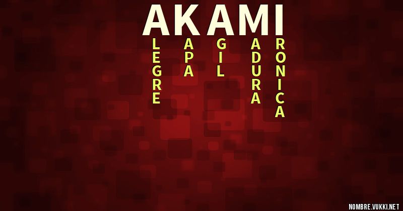 Acróstico akami