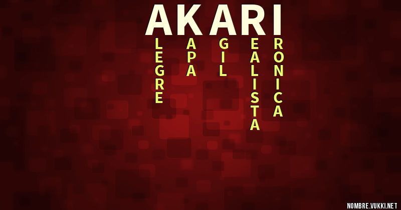 Acróstico akari