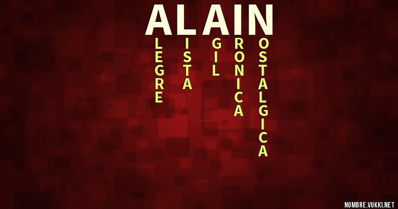 Acróstico alain