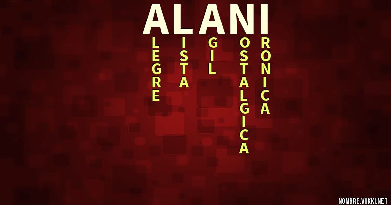 Acróstico alani